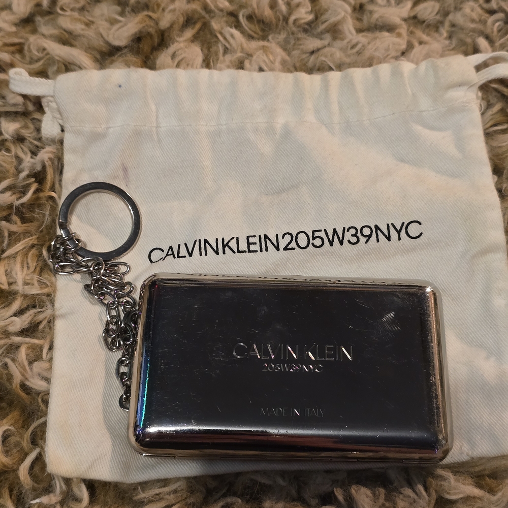 Calvin Klein Silver Keychain Wallet